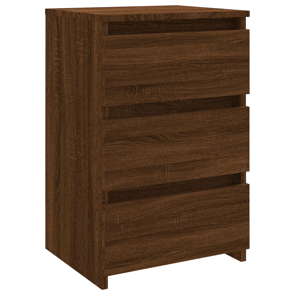 Bed Cabinets 2 pcs Brown Oak 40x35x62.5 cm Engineered Wood