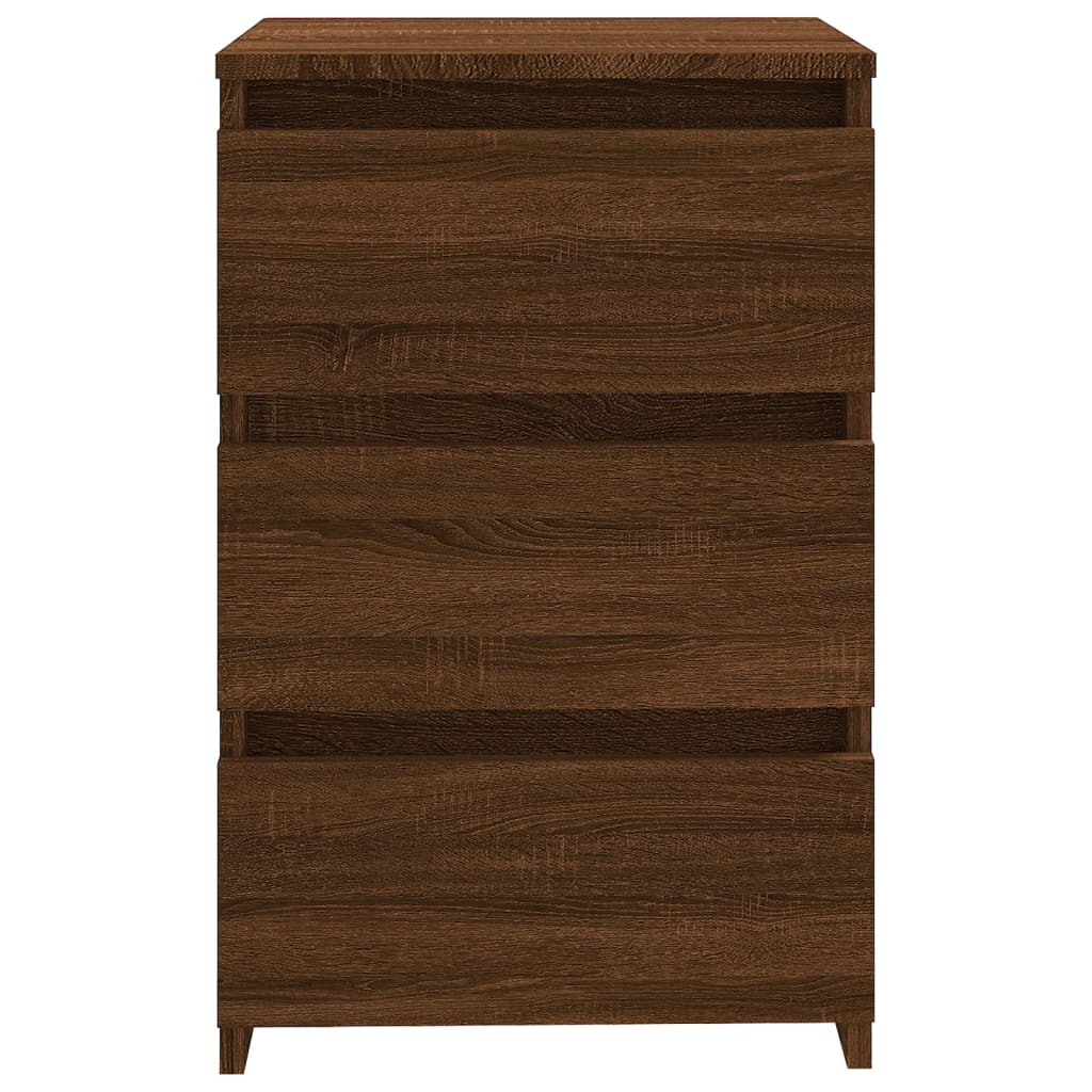 Bed Cabinets 2 pcs Brown Oak 40x35x62.5 cm Engineered Wood