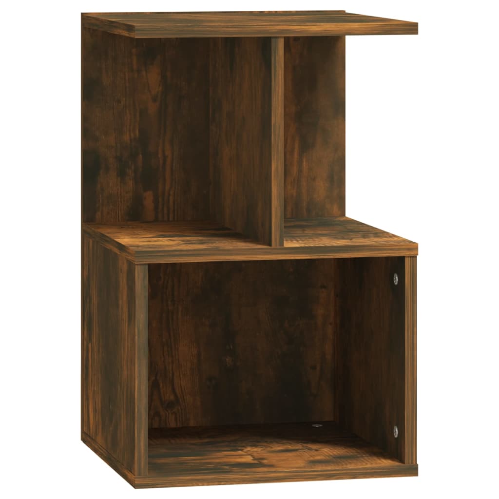 Bedside Cabinets 2 pcs Smoked Oak 35x35x55 cm Engineered Wood