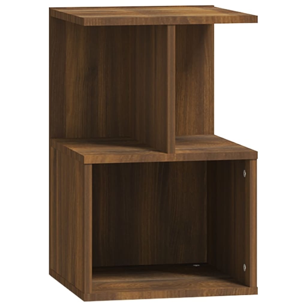 Bedside Cabinet Brown Oak 35x35x55 cm Engineered Wood