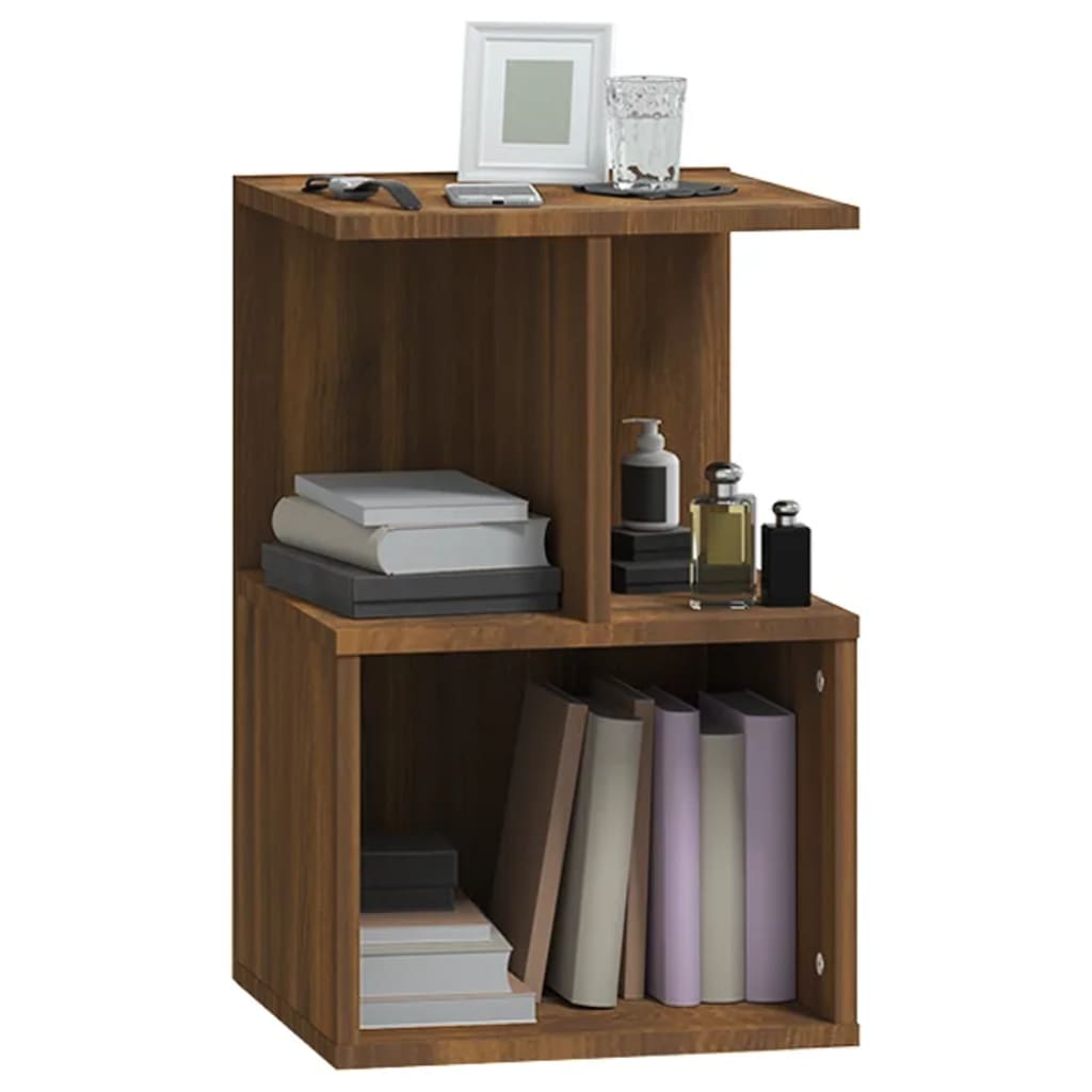 Bedside Cabinet Brown Oak 35x35x55 cm Engineered Wood