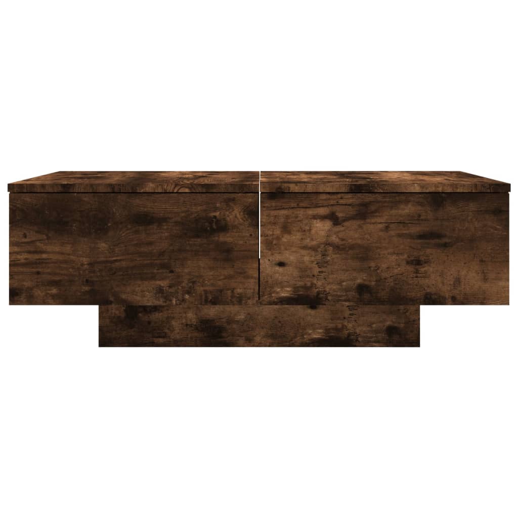 Coffee Table Smoked Oak 90x60x31 cm Engineered Wood