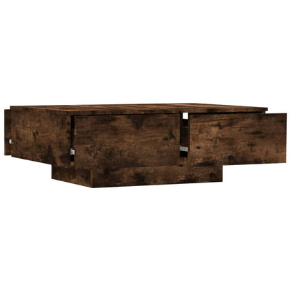 Coffee Table Smoked Oak 90x60x31 cm Engineered Wood