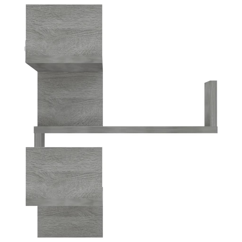 Wall Corner Shelves 2 pcs Grey Sonoma 40x40x50 cm Engineered Wood