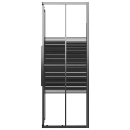 Stripe Shower Cabin ESG 70x70x180 cm Black