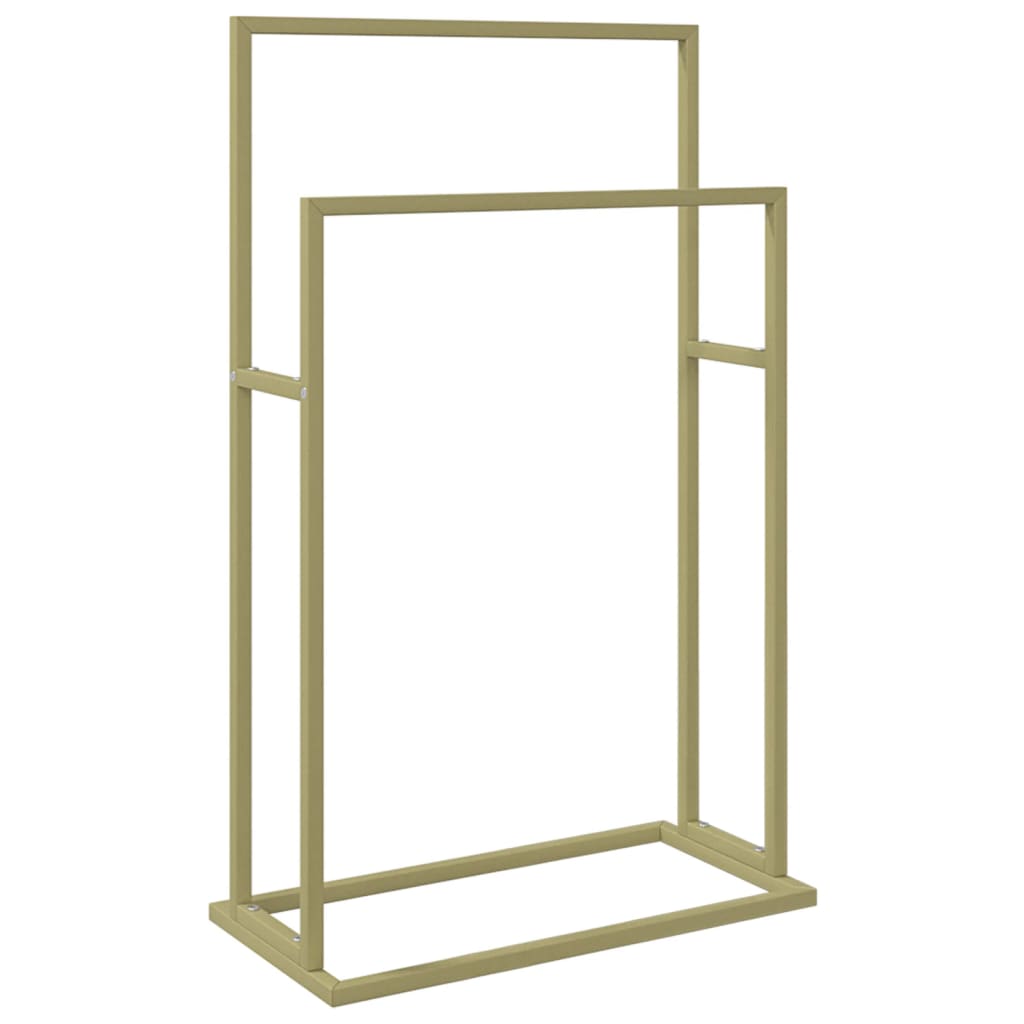 Freestanding Towel Rack Gold 48x24x78.5 cm Iron