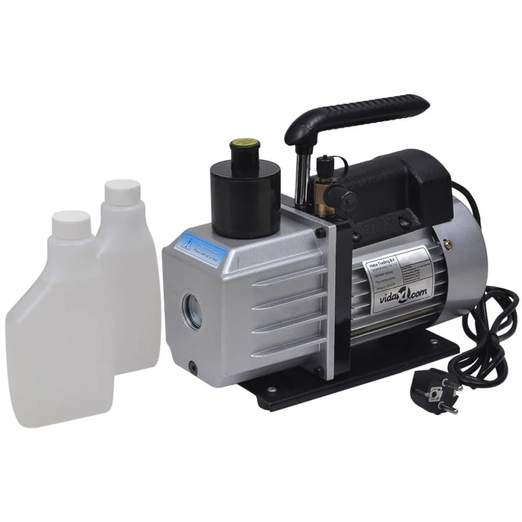 Vacuum Pump 50 L/min with 4-way Manifold Gauge Set in Tool Kit