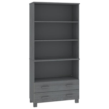 Highboard HAMAR Solid Wood Pine Dark Grey