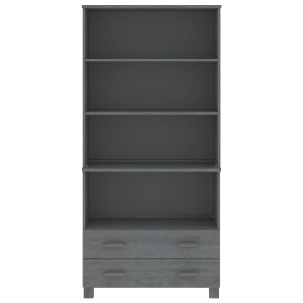 Highboard HAMAR Solid Wood Pine Dark Grey