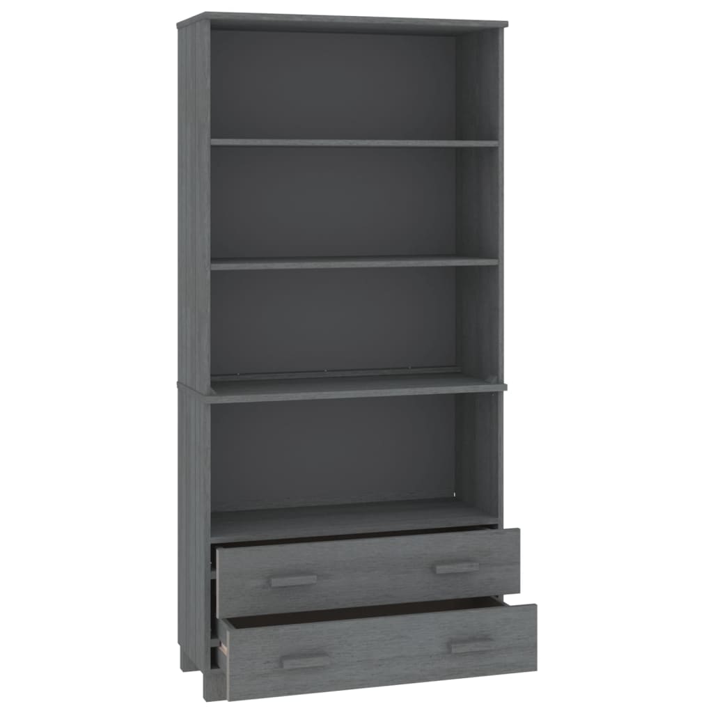 Highboard HAMAR Solid Wood Pine Dark Grey