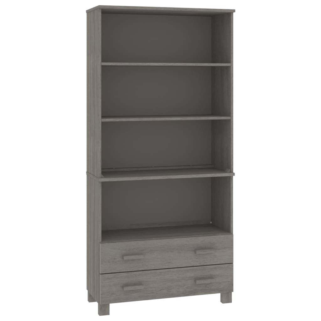 Highboard HAMAR Solid Wood Pine Light Grey