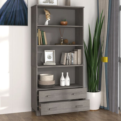 Highboard HAMAR Solid Wood Pine Light Grey