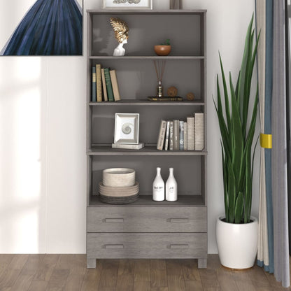 Highboard HAMAR Solid Wood Pine Light Grey