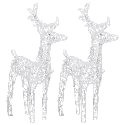 Reindeers & Sleigh Christmas Decoration 320 LEDs Acrylic