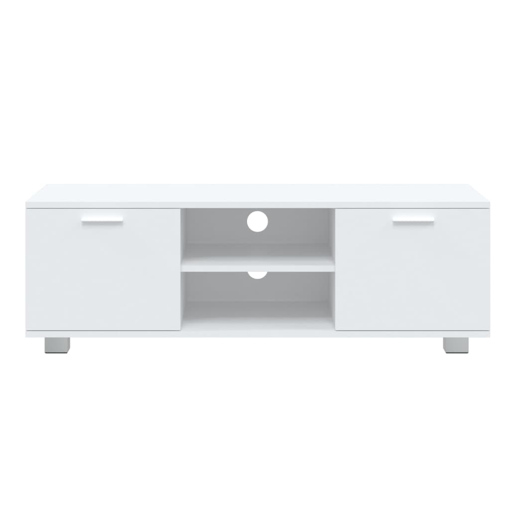 TV Cabinet White 120x40.5x35 cm Engineered Wood