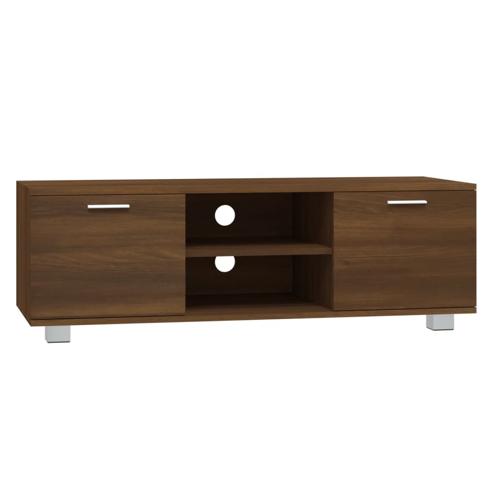 TV Cabinet Brown Oak 120x40.5x35 cm Engineered Wood