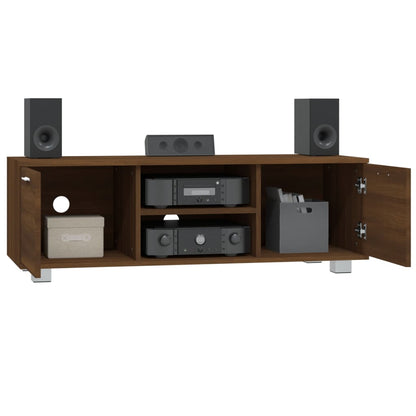 TV Cabinet Brown Oak 120x40.5x35 cm Engineered Wood