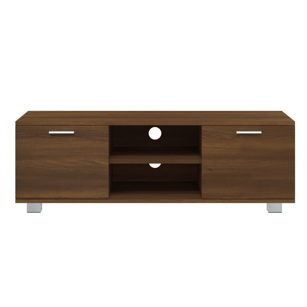 TV Cabinet Brown Oak 120x40.5x35 cm Engineered Wood