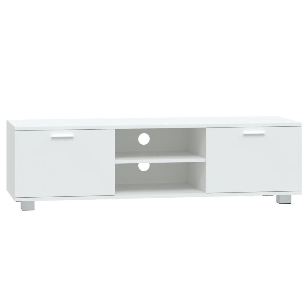 TV Cabinet White 140x40.5x35 cm Engineered Wood