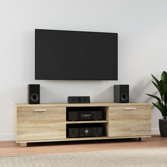 TV Cabinet Sonoma Oak 140x40.5x35 cm Engineered Wood