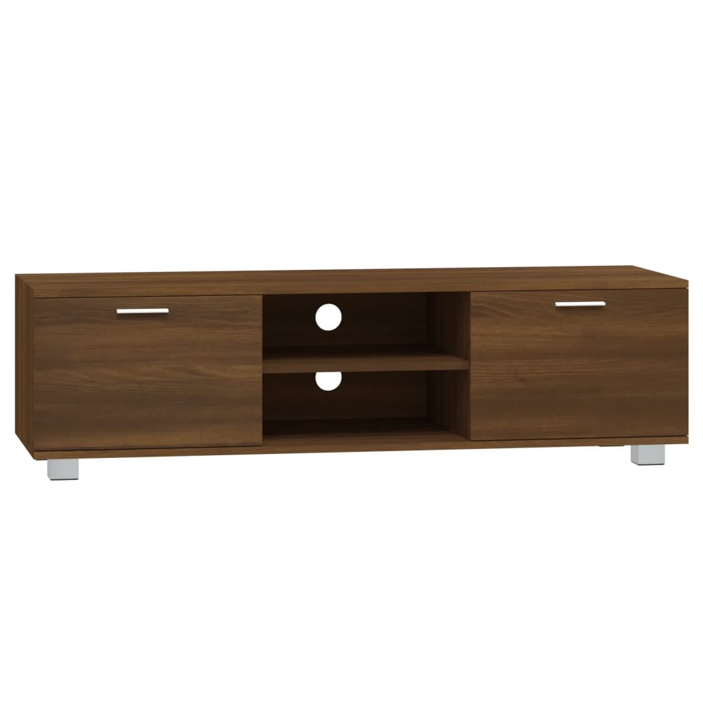 TV Cabinet Brown Oak 140x40.5x35 cm Engineered Wood