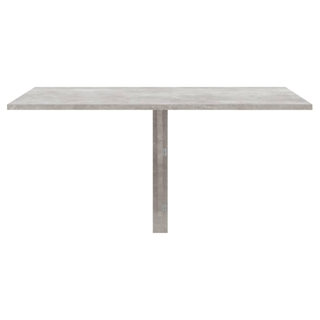 Folding Wall Table Concrete Grey 100x60x56 cm Engineered Wood