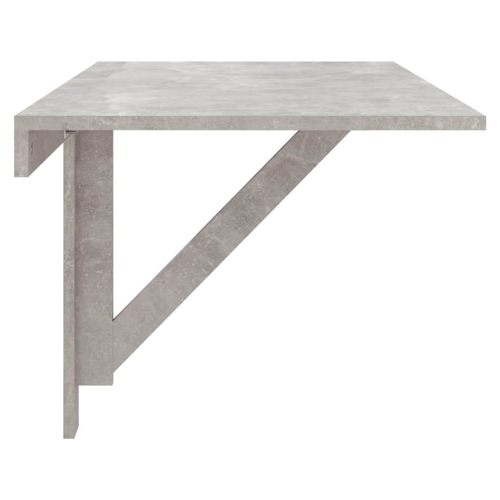 Folding Wall Table Concrete Grey 100x60x56 cm Engineered Wood