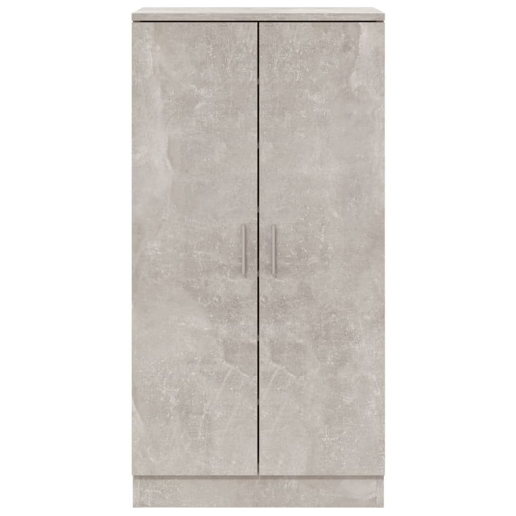 Shoe Cabinet Concrete Grey 55x35x108 cm Engineered Wood