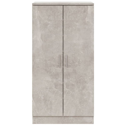 Shoe Cabinet Concrete Grey 55x35x108 cm Engineered Wood