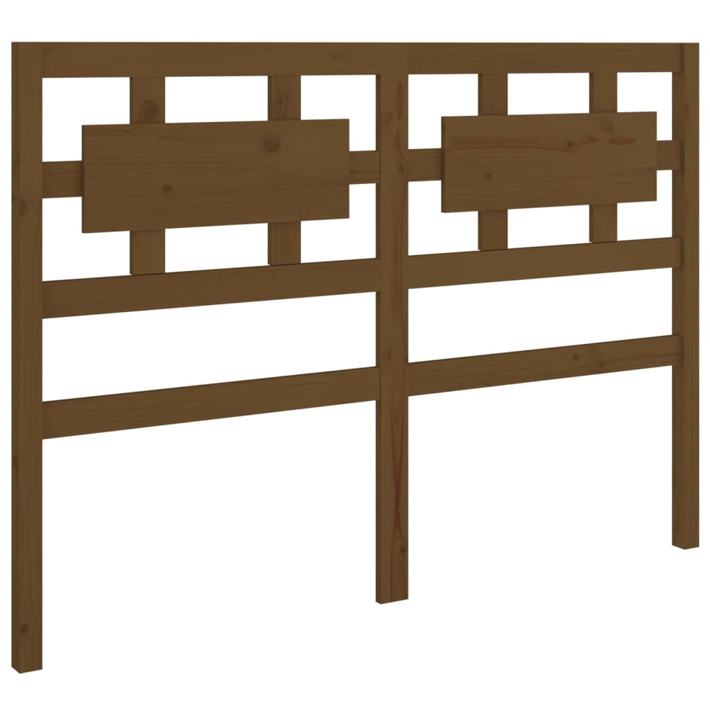 Bed Headboard Honey Brown 125.5x4x100 cm Solid Wood Pine