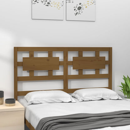 Bed Headboard Honey Brown 185.5x4x100 cm Solid Wood Pine