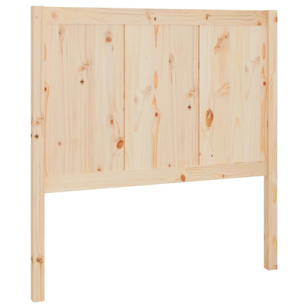 Bed Headboard 80.5x4x100 cm Solid Pine Wood