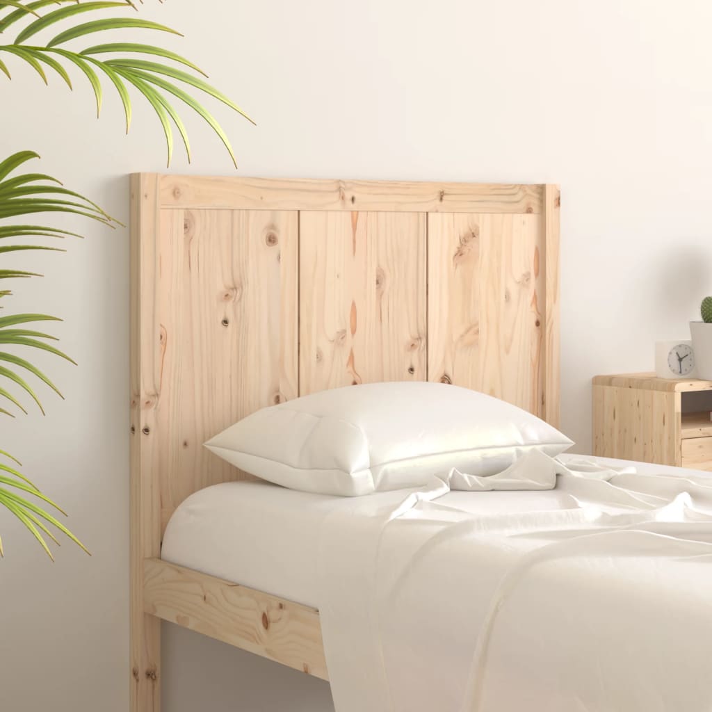 Bed Headboard 80.5x4x100 cm Solid Pine Wood