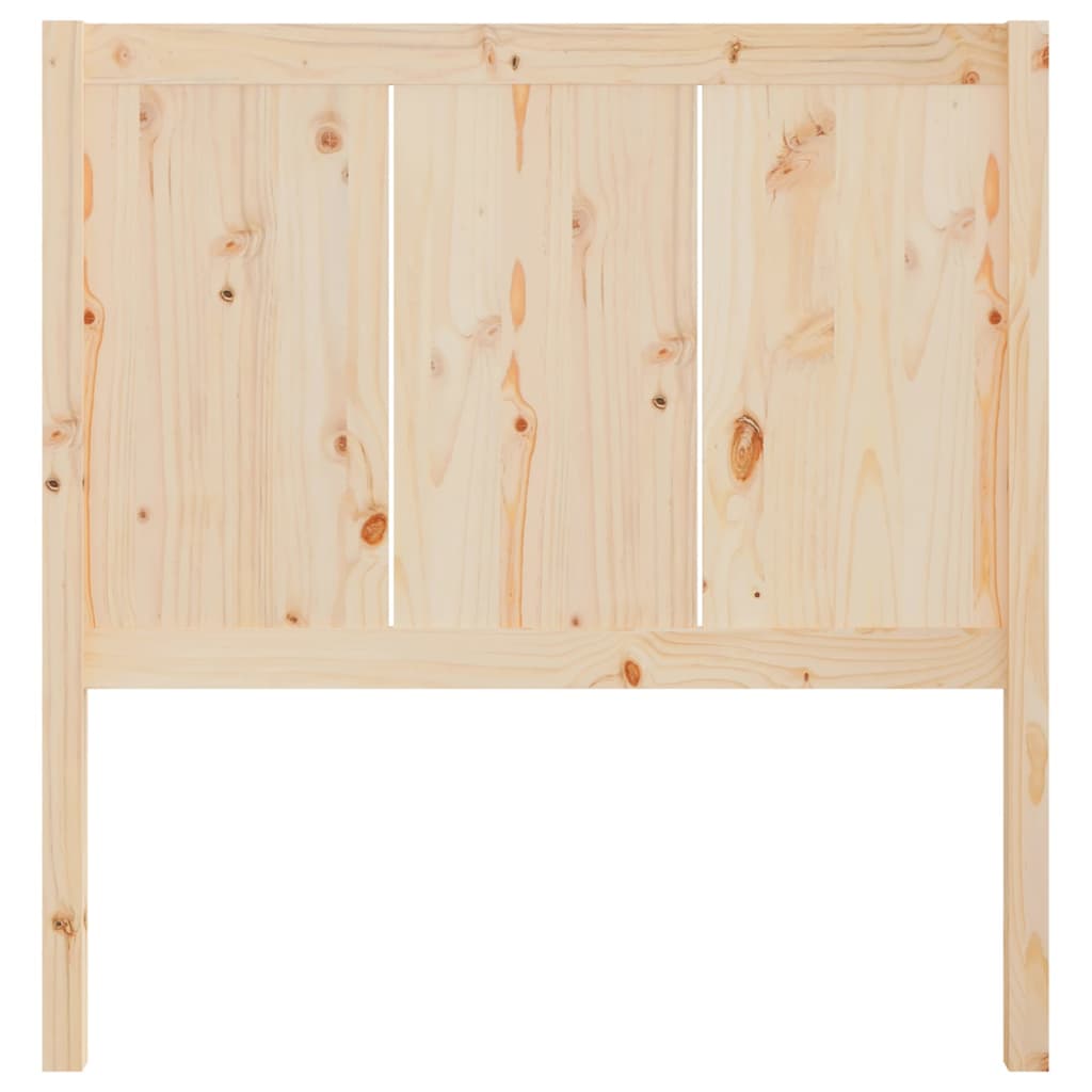 Bed Headboard 80.5x4x100 cm Solid Pine Wood