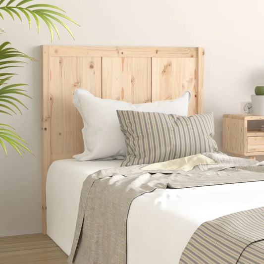 Bed Headboard 80.5x4x100 cm Solid Pine Wood