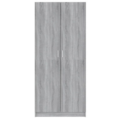 Wardrobe Grey Sonoma 80x50x180 cm Engineered Wood