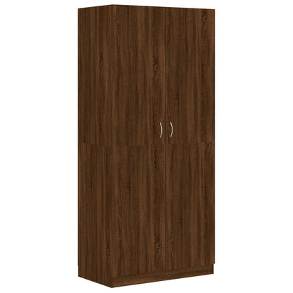 Wardrobe Brown Oak 90x50x200 cm Engineered Wood