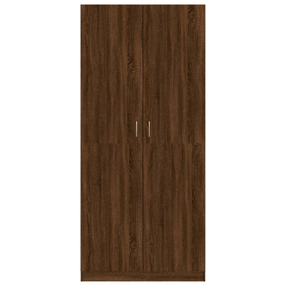 Wardrobe Brown Oak 90x50x200 cm Engineered Wood