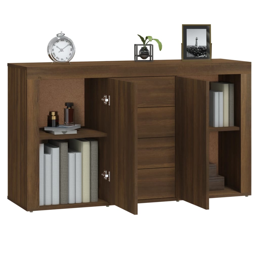 Sideboard Brown Oak 120x36x69 cm Engineered Wood