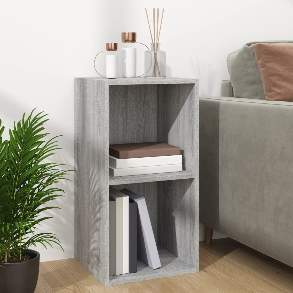 Vinyl Storage Box Grey Sonoma 71x34x36 cm Engineered Wood