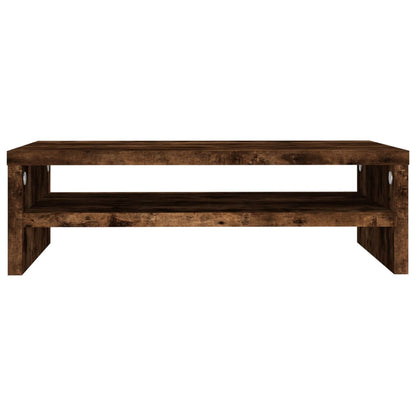 Monitor Stand Smoked Oak 42x24x13 cm Engineered Wood