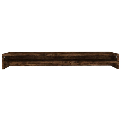 Monitor Stand Smoked Oak 100x24x13 cm Engineered Wood