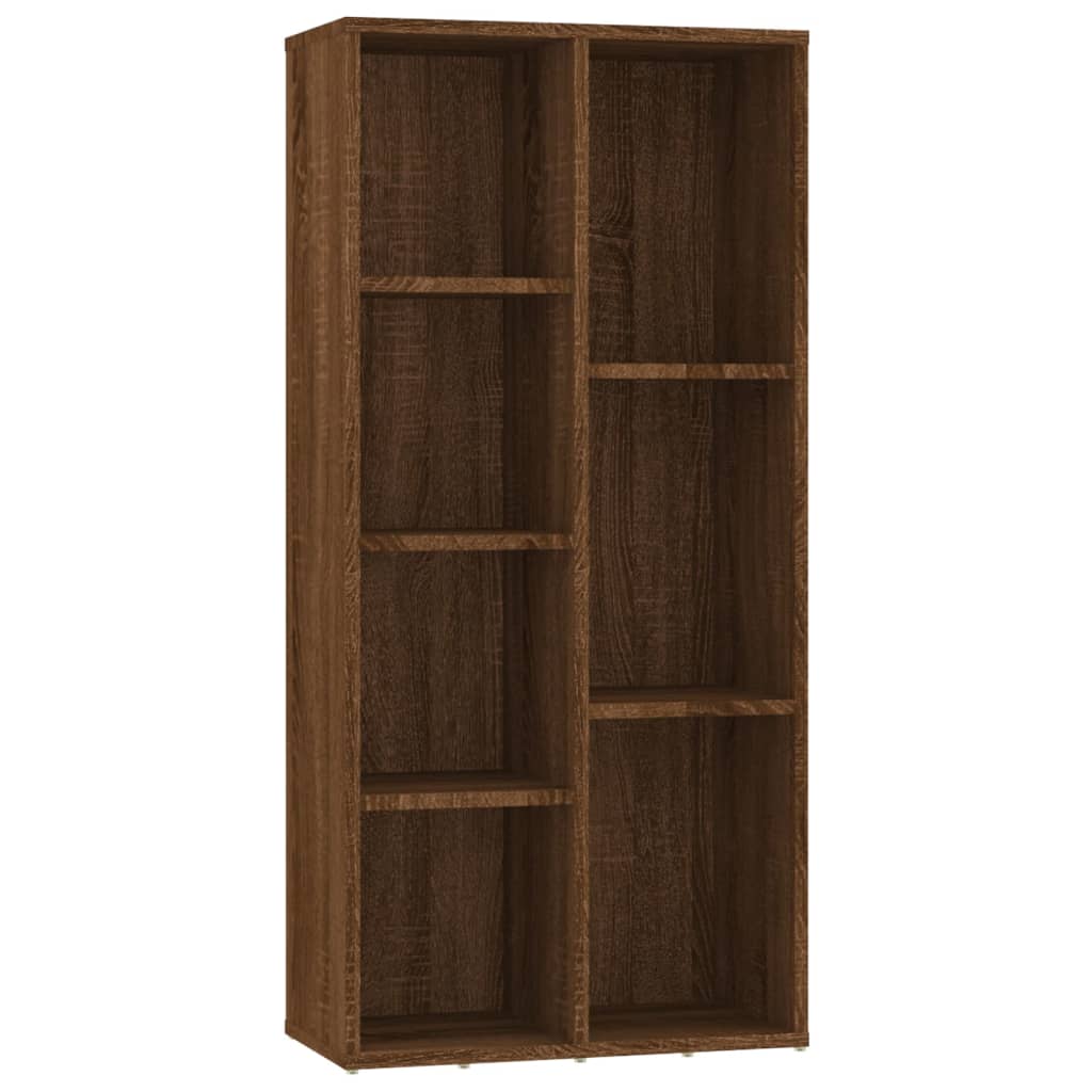 Book Cabinet Brown Oak 50x25x106 cm