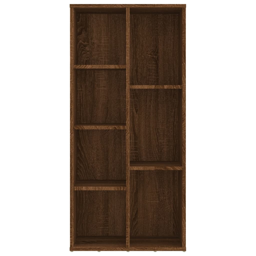 Book Cabinet Brown Oak 50x25x106 cm