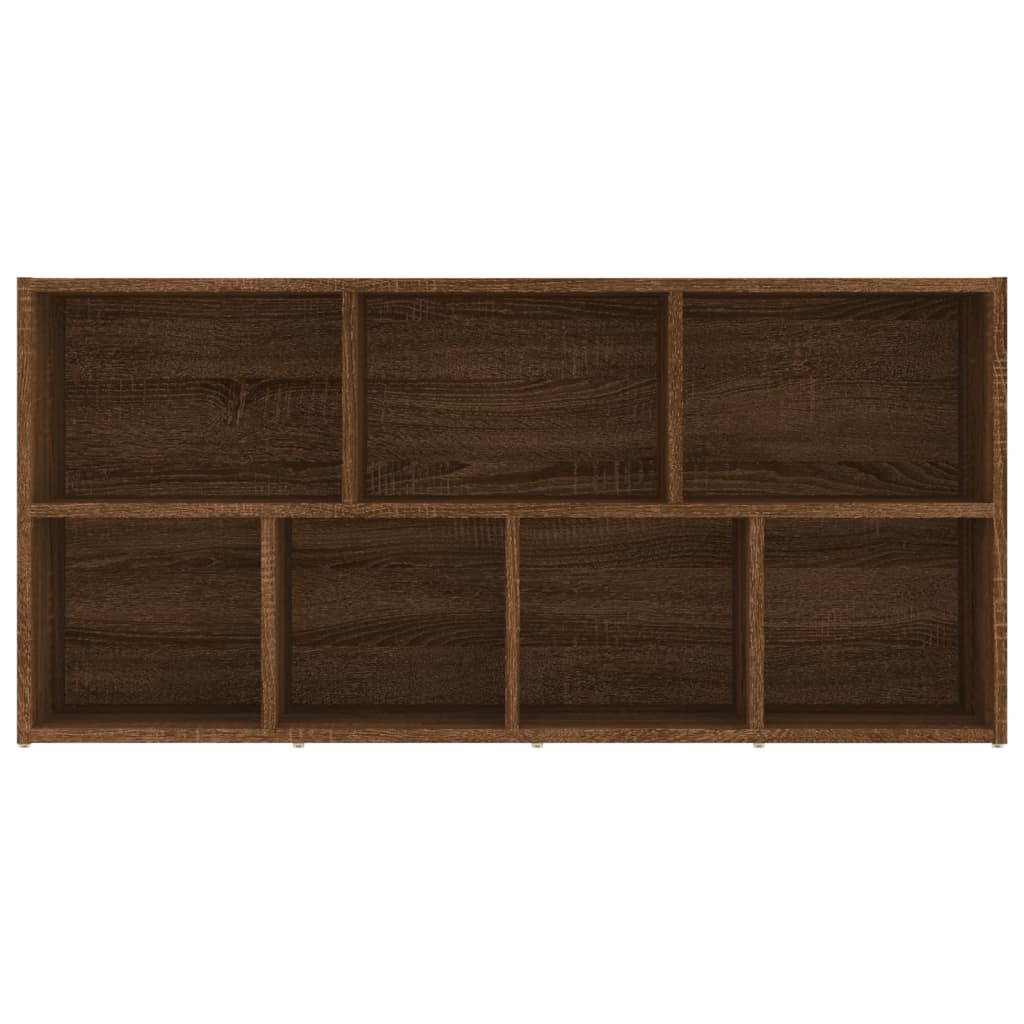 Book Cabinet Brown Oak 50x25x106 cm