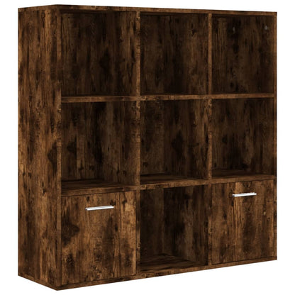 Book Cabinet Smoked Oak 98x30x98 cm