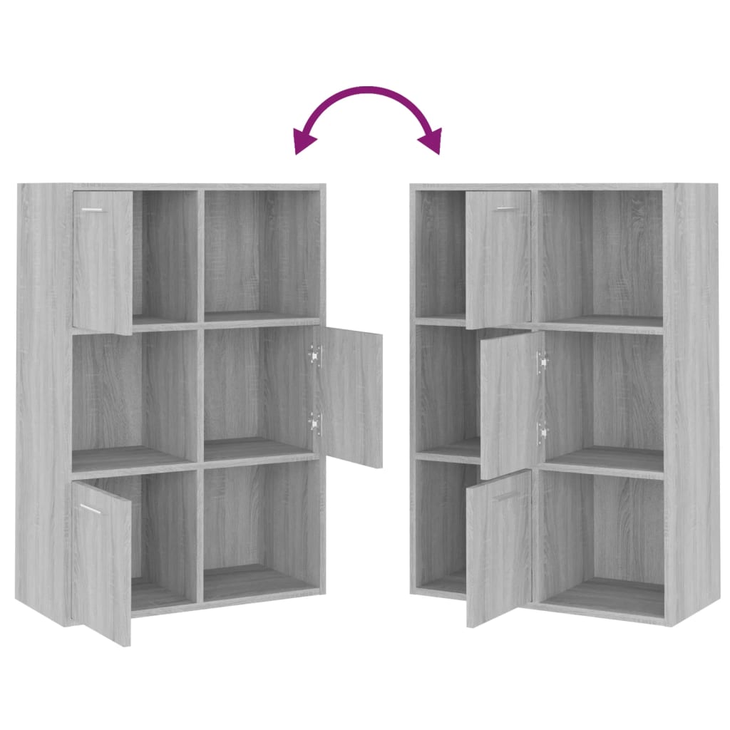 Storage Cabinet Grey Sonoma 60x29.5x90 cm