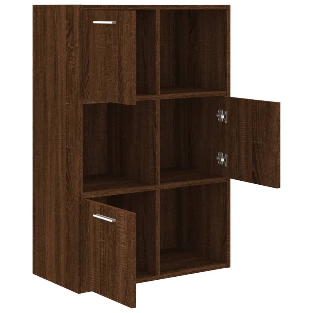 Storage Cabinet Brown Oak 60x29.5x90 cm