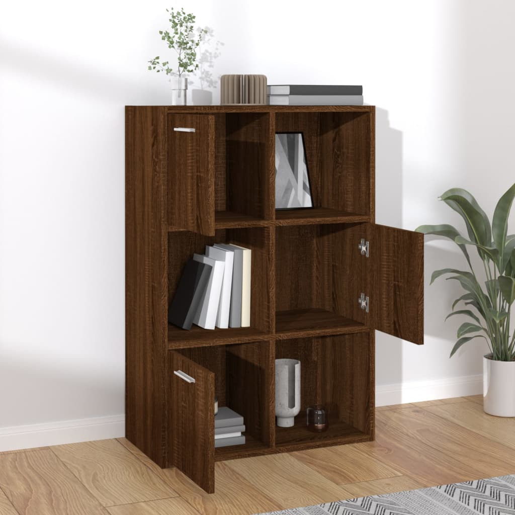 Storage Cabinet Brown Oak 60x29.5x90 cm