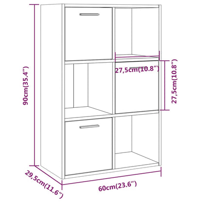 Storage Cabinet Brown Oak 60x29.5x90 cm